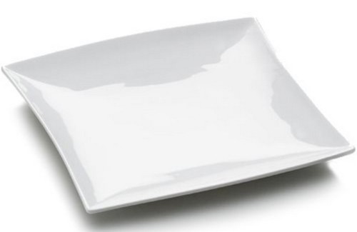 Dessertbord - Avantgarde - Vierkant curve 18cm (Krat 20 stuks)